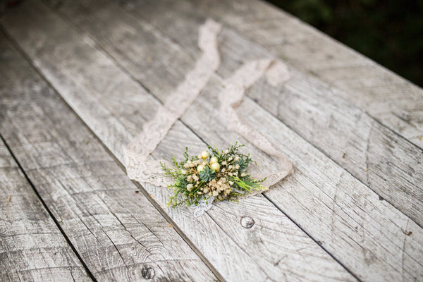 Greenery wedding set Bridal set Floral accessories Bridal accessories Grooms boutonniere Hair crown Floral belt Floral earrings  Ring