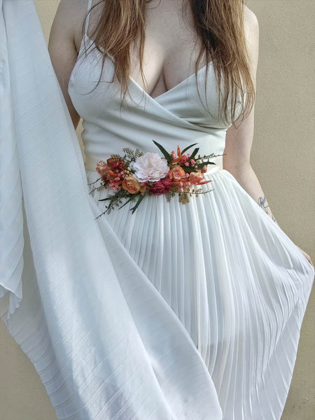 Orange summer flower belt