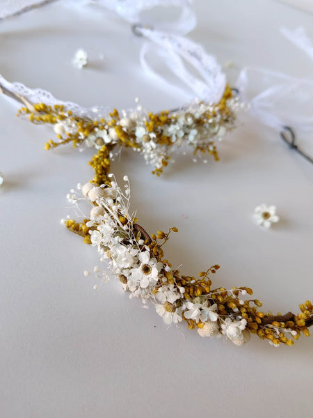 Delicate flower hair wreaths
