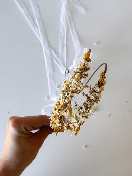 Delicate flower hair wreaths