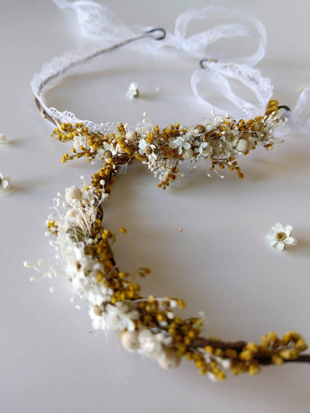 Delicate flower hair wreaths
