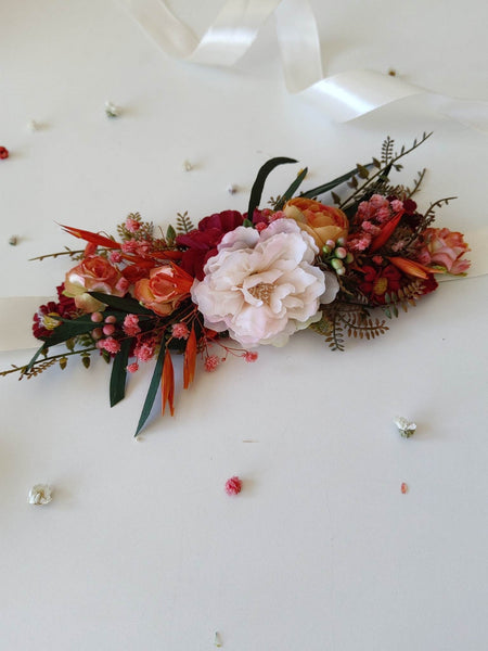 Orange summer flower belt
