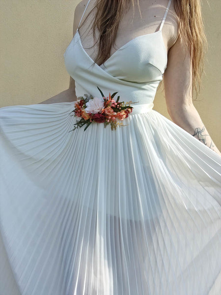 Orange summer flower belt