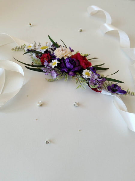 Purple summer wedding belt