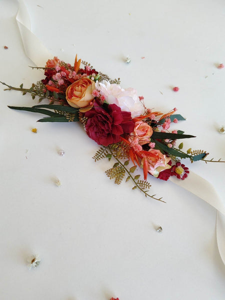 Orange summer flower belt