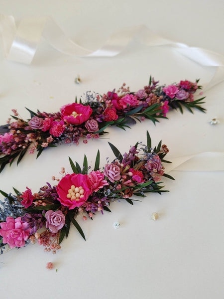 Mom and daughter flower belts