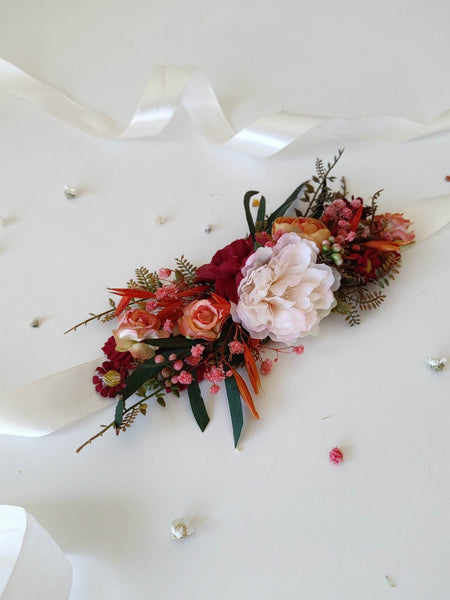 Orange summer flower belt
