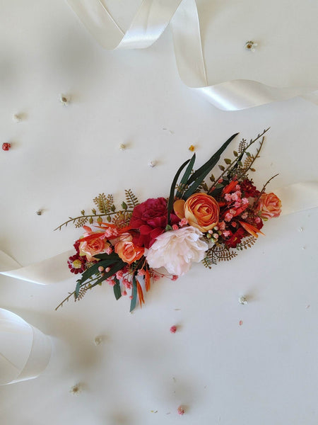 Orange summer flower belt