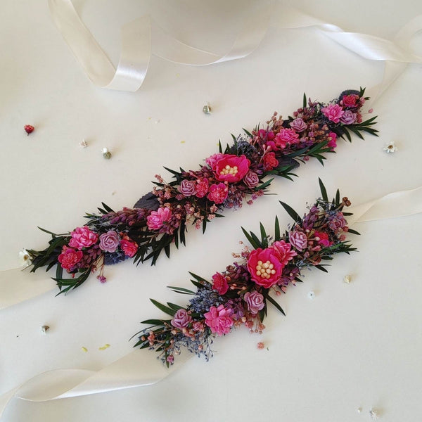 Mom and daughter flower belts