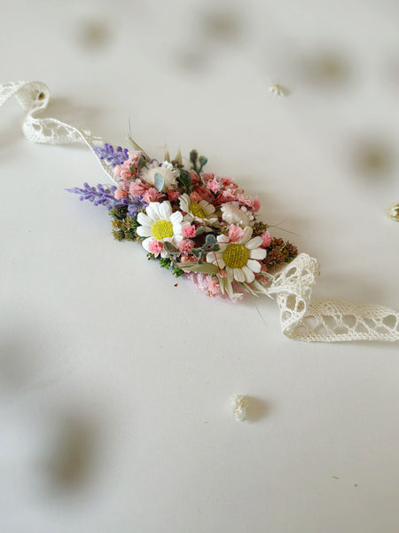 Wildflowers daisy and lavender belt