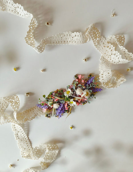 Wildflowers daisy and lavender belt