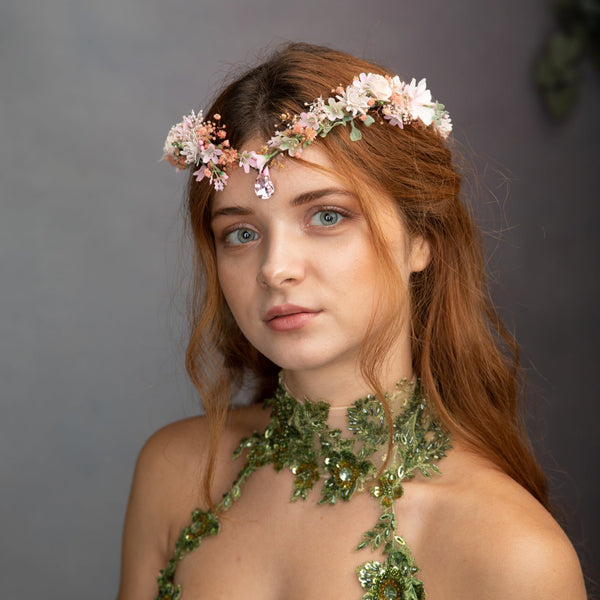 Romantic elven flower crown