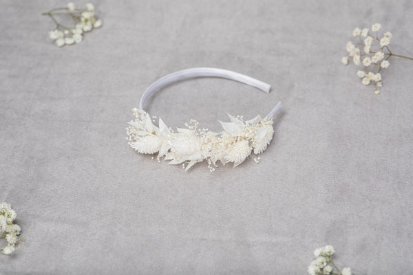 Ivory Communion floral headpiece