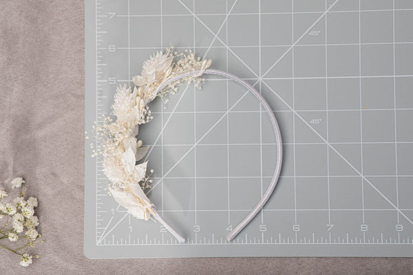 Ivory Communion floral headpiece