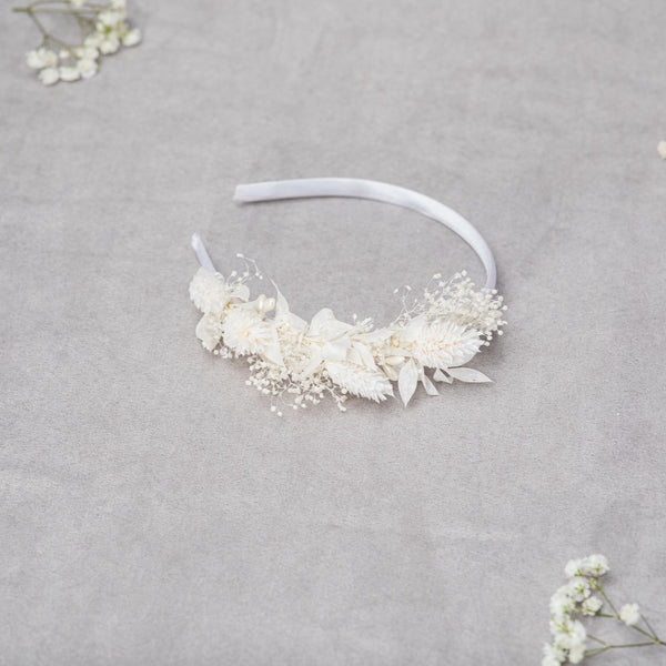 Ivory Communion floral headpiece