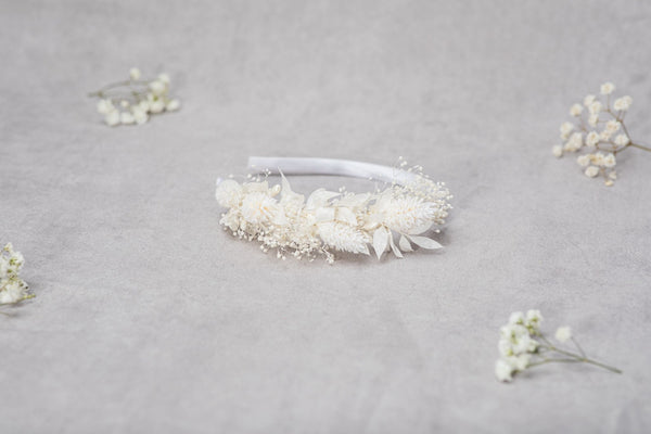 Ivory Communion floral headpiece