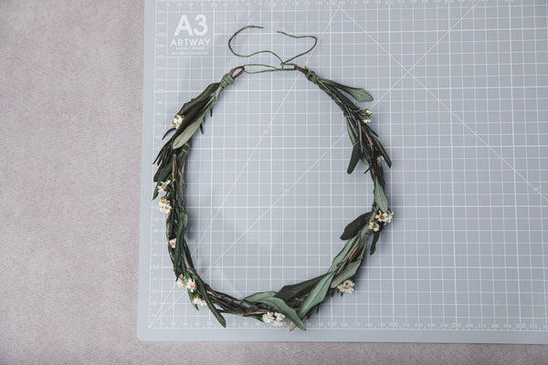 Greenery wedding set of hair comb and wreath 2021 wedding Rustic wedding hair crown Olive leaves wreath Customisable Magaela accessories