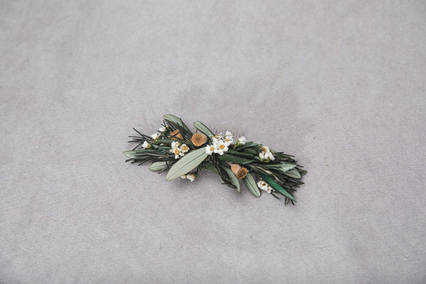 Greenery wedding set of hair comb and wreath 2021 wedding Rustic wedding hair crown Olive leaves wreath Customisable Magaela accessories