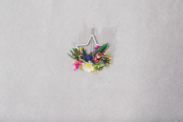Meadow spring flower hair clip Star daisy snap clip Wildflowers bridal clip Summer 2021 Flower girl Hair Accessories Magaela hair jewellery