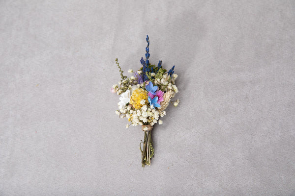 Wedding set Meadow flower crown Corsage for groom Custom wreath Wildflowers Summer flower wreath Magaela Handmade Meadow Boutonniere