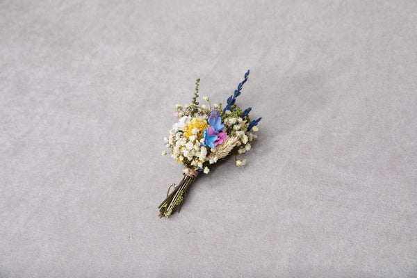 Wedding set Meadow flower crown Corsage for groom Custom wreath Wildflowers Summer flower wreath Magaela Handmade Meadow Boutonniere