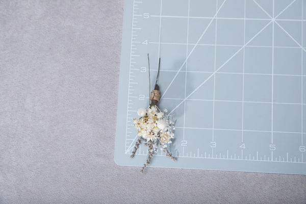 Natural ivory flower hairpins