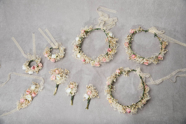 Romantic groom's boutonniere Ivory and pink buttonhole Groom's corsage Rustic wedding Dried gypsophila boutonniere Blush roses Natural