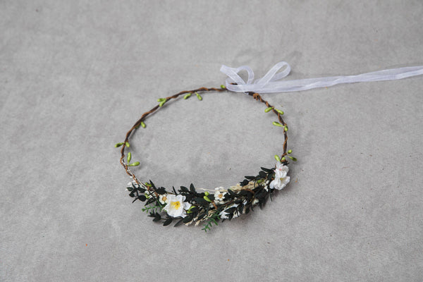 Mommy and me flower crowns Matching set of hair wreaths for mum and daughter Family photoshoot Flower girl wreath Bridal greenery wreath