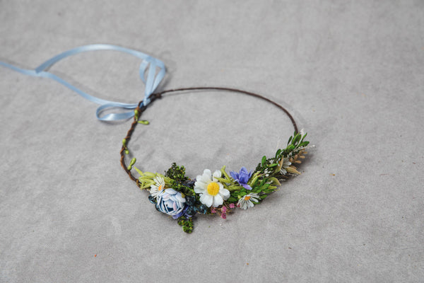 Meadow Mommy and me flower crowns Matching set of hair wreaths for mum and daughter Family photoshoot Flower girl wreath Bridal daisy wreath