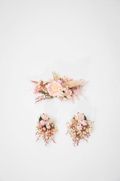 Romantic Blush Pink wedding earrings