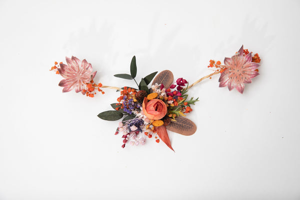 Flexible flower comb Wedding hair vine Bendable flower comb Hair arrangement Wedding accessories Bridal shapeable flower comb Magaela