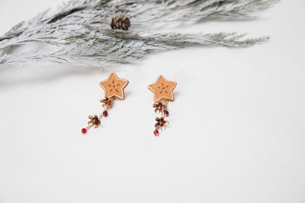 Christmas gingerbread earrings