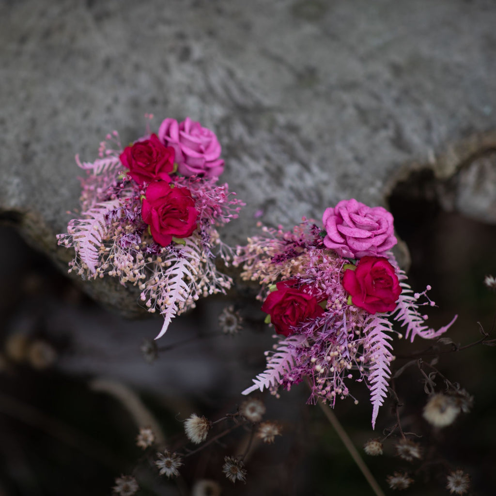 Orange Hydrangea Real Flower Earrings Preserved in Resin – Hanami Real  Flower Jewelry