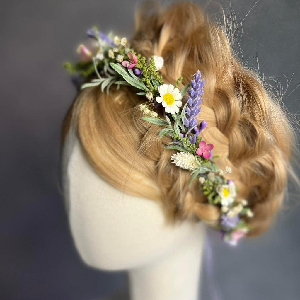 Meadow daisy flower crown