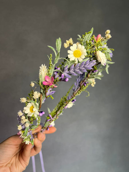 Meadow daisy flower crown