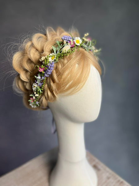 Meadow daisy flower crown