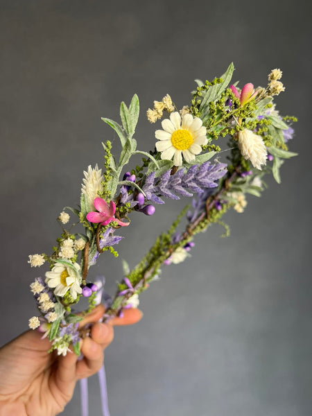 Meadow daisy flower crown