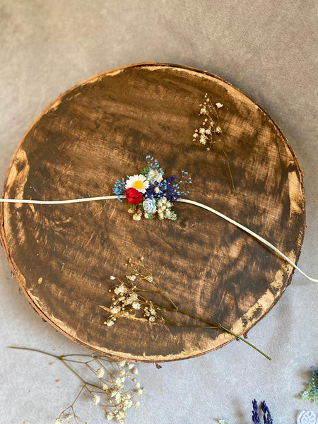 Meadow folk poppy and daisy bracelet