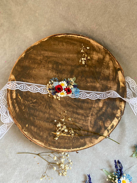 Meadow folk poppy and daisy bracelet