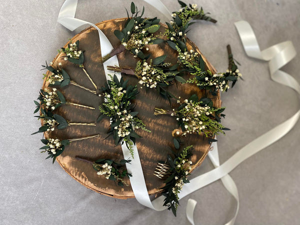 Small greenery eucalyptus belt
