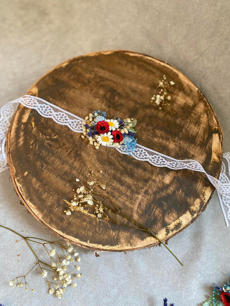 Meadow folk poppy and daisy bracelet