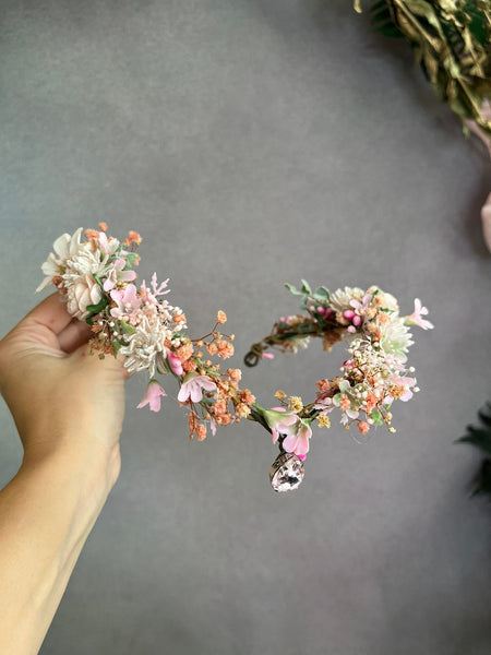 Romantic elven flower crown