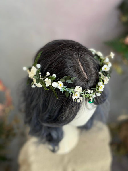 Greenery romantic elven tiara