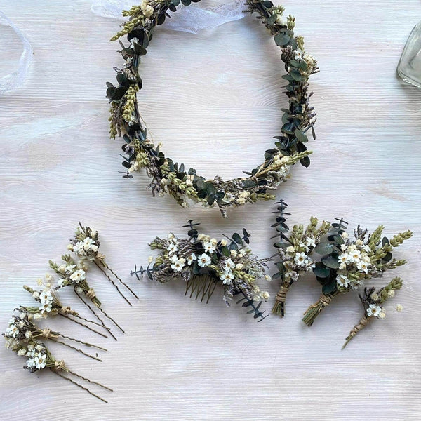 Greenery flower wedding set