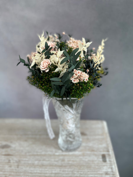 Romantic blush wedding bouquet