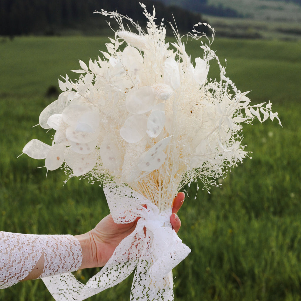 Ivory flower bouquet Preserved wedding bouquet Dried flowers Bride to be Cream bouquet for bride Natural handmade Magaela Small bouquet
