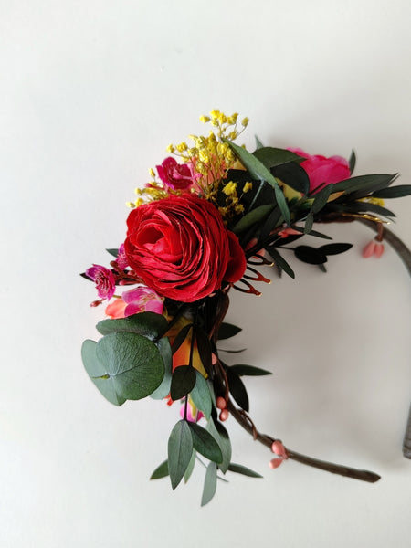 Frida Kahlo flower headband for girl