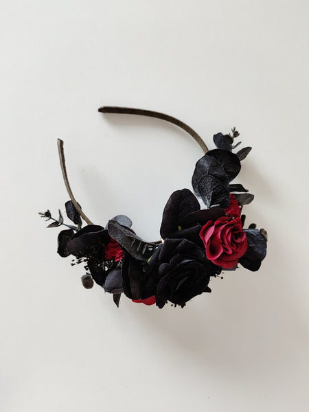 Black and red Frida Kahlo headband