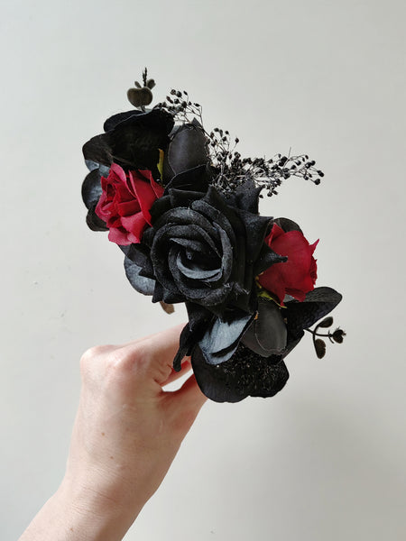 Black and red Frida Kahlo headband