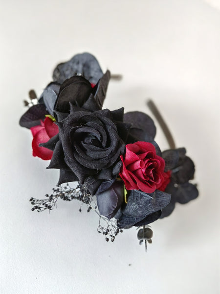 Black and red Frida Kahlo headband